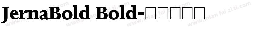 JernaBold Bold字体转换